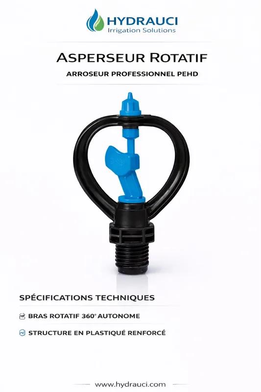 ½" riser + sprinkler kit (1 m high – 6 m radius – 500 L/h)