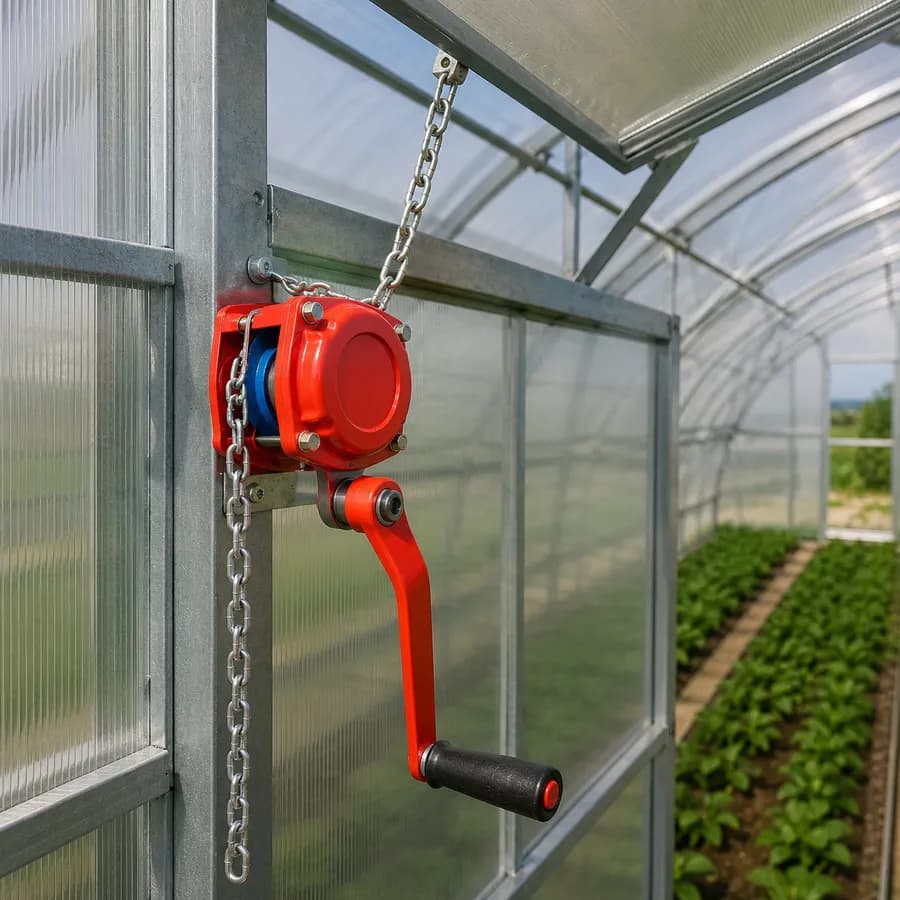 Crank ventilation opener