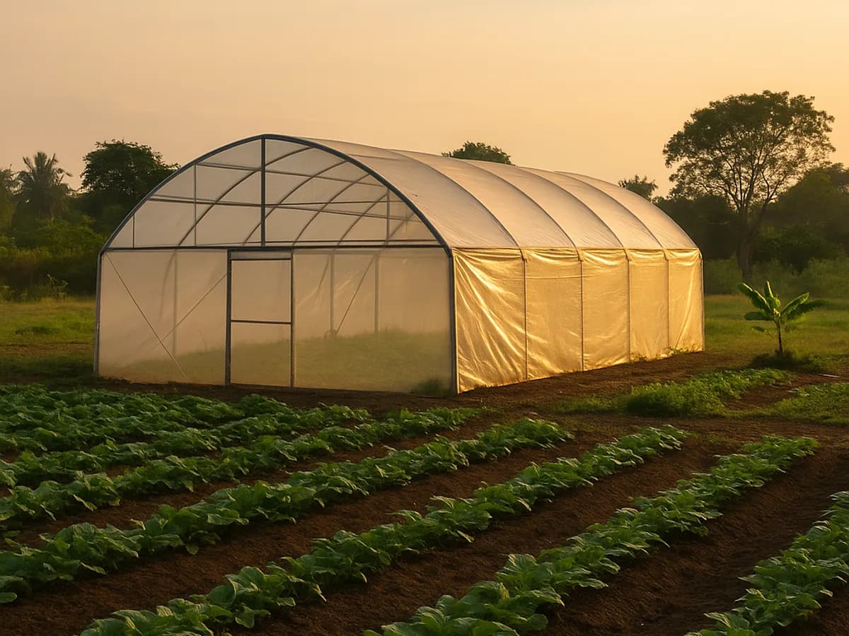Tunnel greenhouse 100 m²