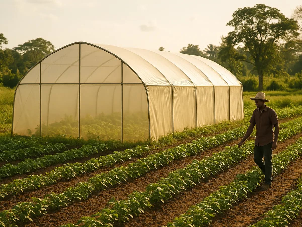 Tunnel greenhouse 50 m²